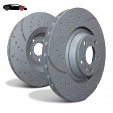 EBC GD1367 – Tarcze hamulcowe sportowe nacinane i nawiercane (Para) Honda Civic VIII / FR-V, przód