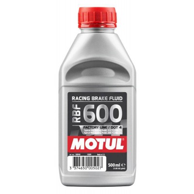 Motul RBF 600 – 312°C dry / 205°C wet – syntetyczny płyn hamulcowy DOT 4 Motul RBF 600 Factory Line DOT 4 – płyn hamulcowy do sportu i wyścigów
