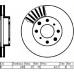 Front brake disc ATE 24.0121-0104.1 Honda Civic